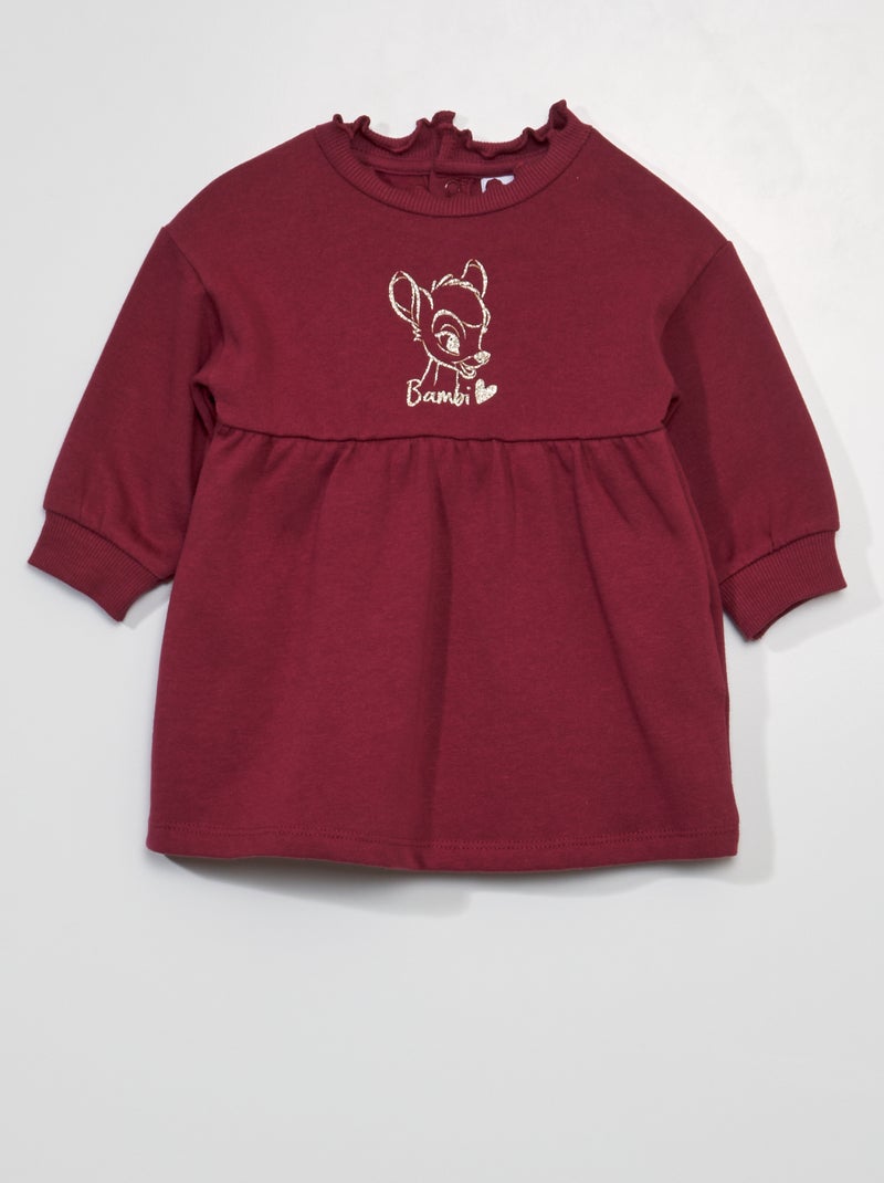 Vestido tipo sweatshirt 'Mickey' 'Disney' VERMELHO - Kiabi