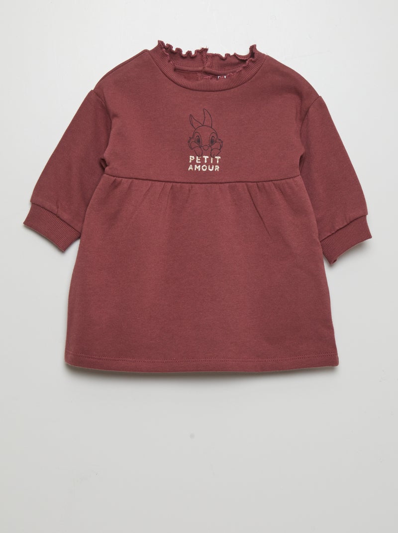 Vestido tipo sweatshirt 'Mickey' 'Disney' VIOLETA - Kiabi