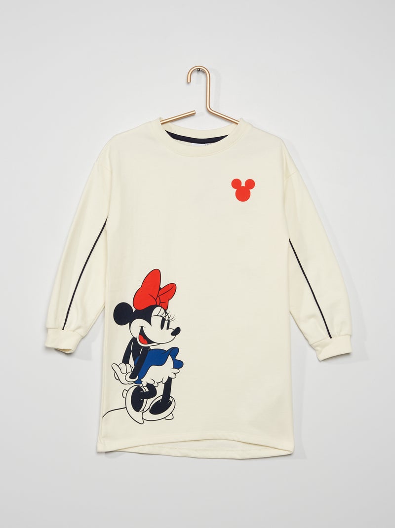 Vestido tipo sweatshirt 'Minnie' BRANCO - Kiabi