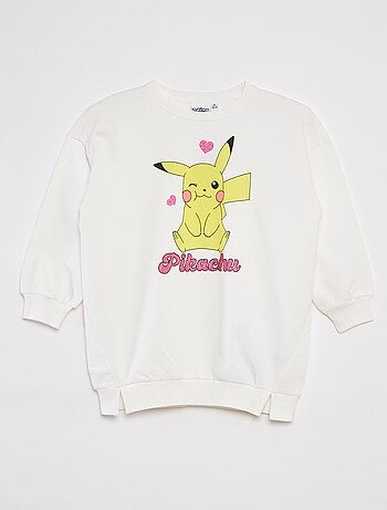 Vestido tipo sweatshirt 'Pikachu' 'Pokémon' estampado