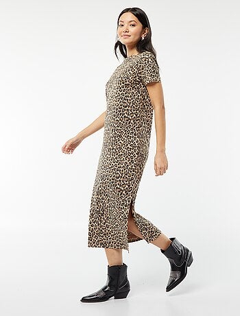 Vestido tipo t-shirt comprido