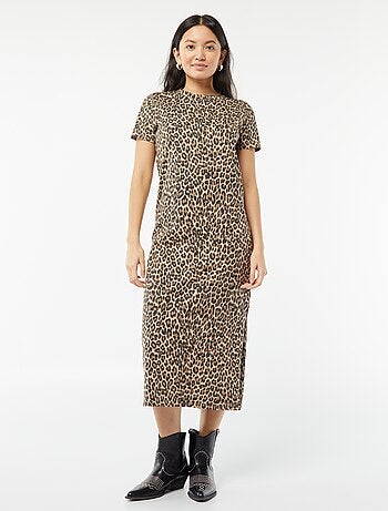 Vestido tipo t-shirt comprido