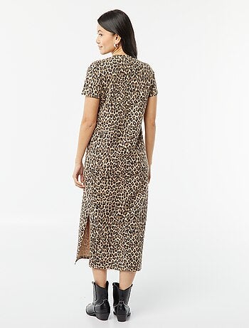 Vestido tipo t-shirt comprido