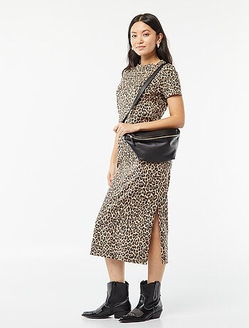 Vestido tipo t-shirt comprido