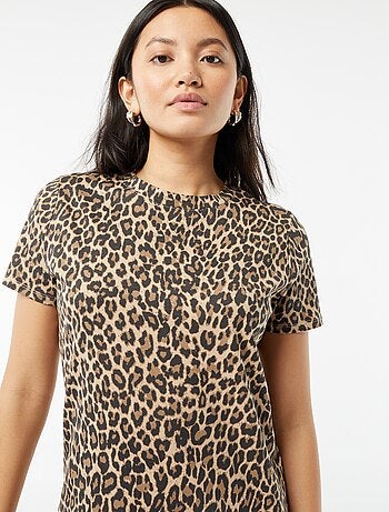 Vestido tipo t-shirt comprido