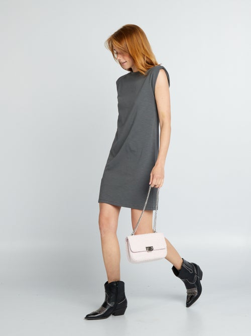 Vestido tipo t-shirt curto - Kiabi