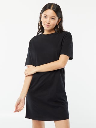 Vestido tipo t-shirt de algodão