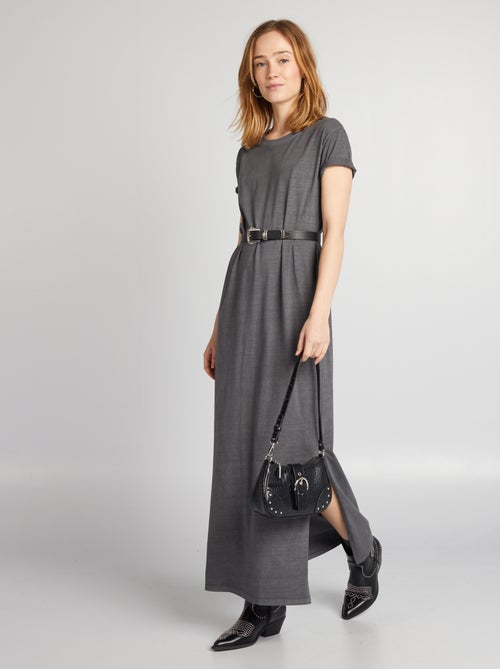 Vestido tipo t-shirt maxi - Kiabi