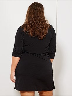 Vestido trespassado cruzado - Kiabi