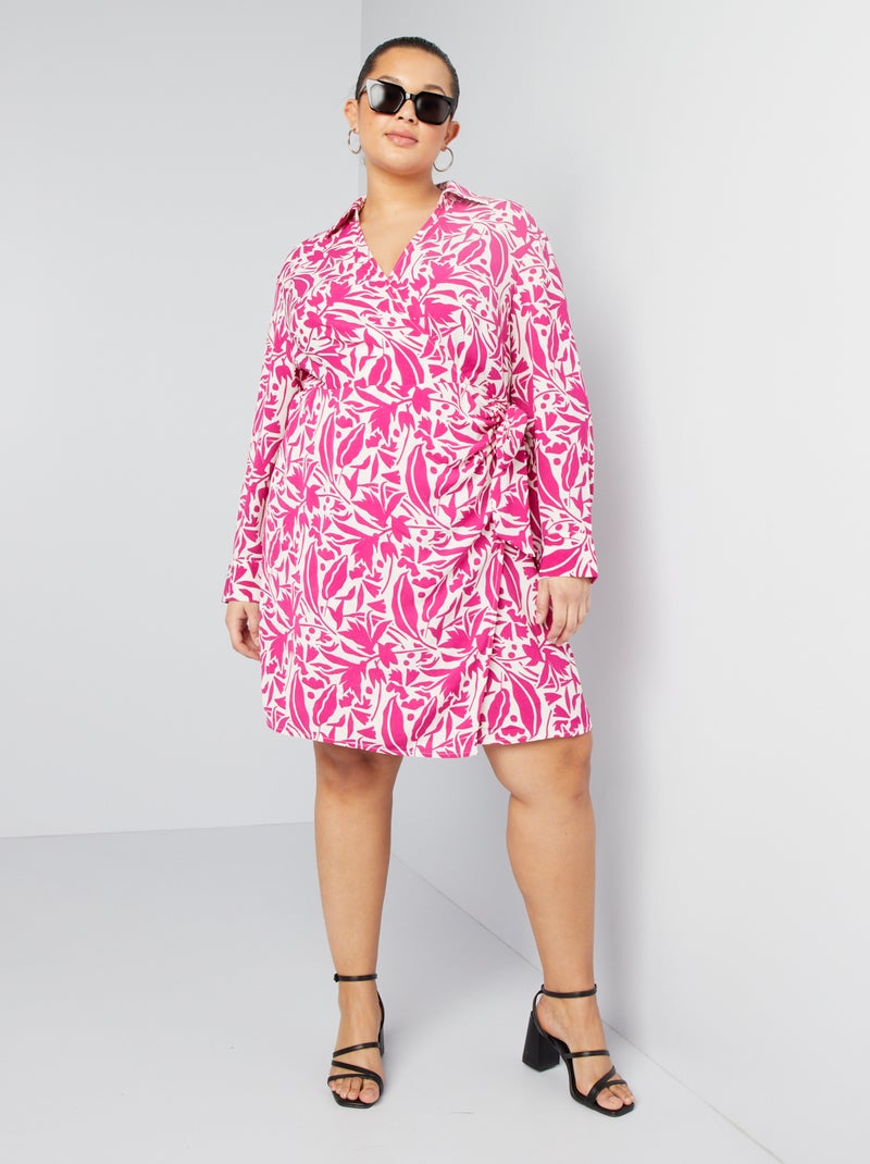 Vestido trespassado ROSA - Kiabi
