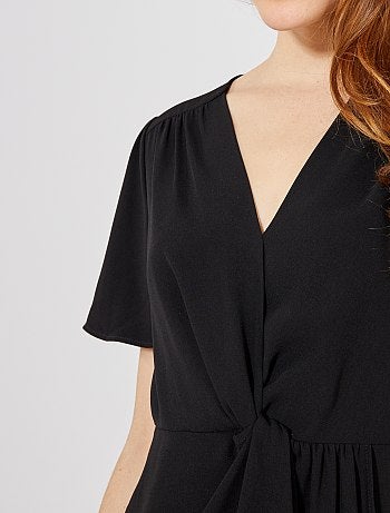 Mulher do 34 até 48 - Vestido trespassado soltinho - Kiabi