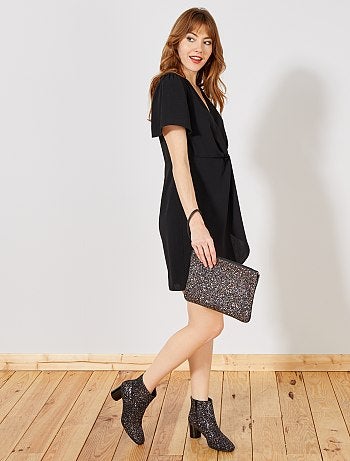 Mulher do 34 até 48 - Vestido trespassado soltinho - Kiabi