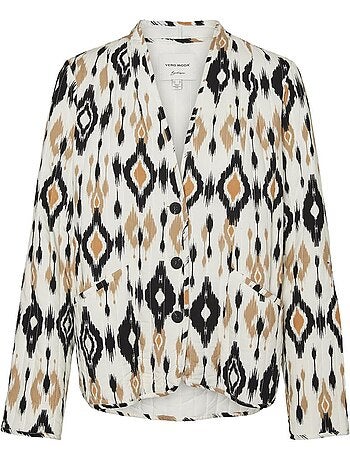 Vestido Vero Moda Mille Magda para Mulher em Preto e Branco