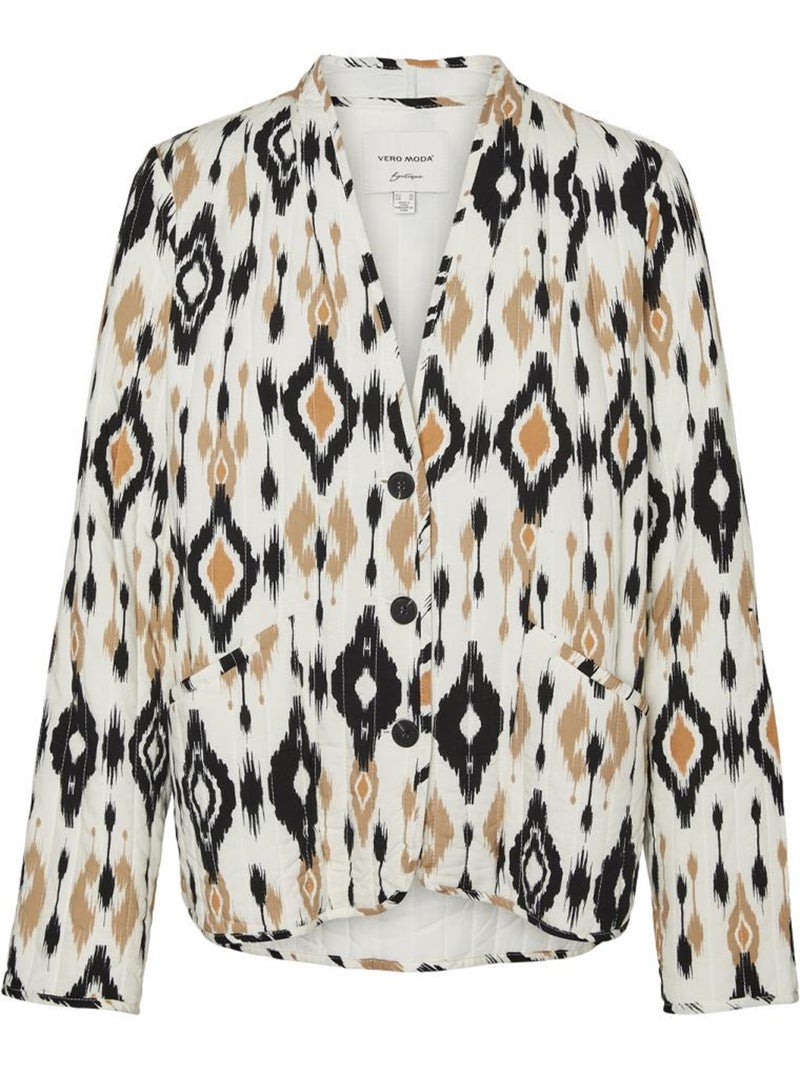 Vestido vero moda mille magda para mulher em preto e branco Branco - Kiabi