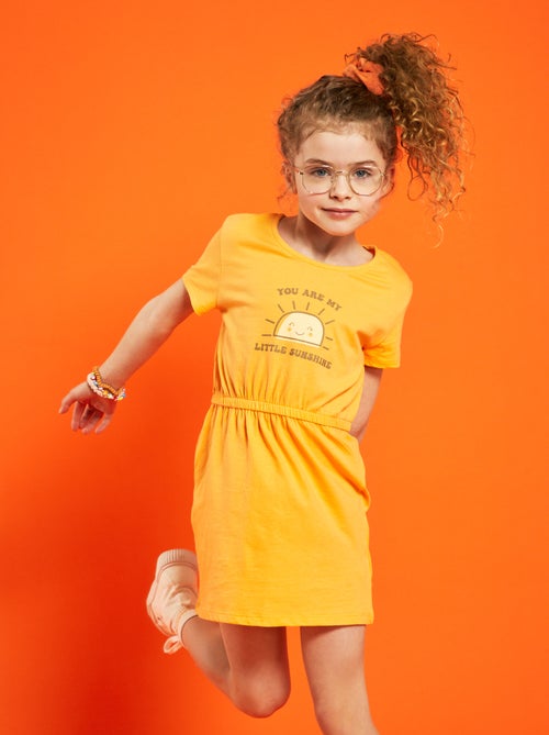 Vestidos em jersey com estampado - Lote de 2 - Kiabi