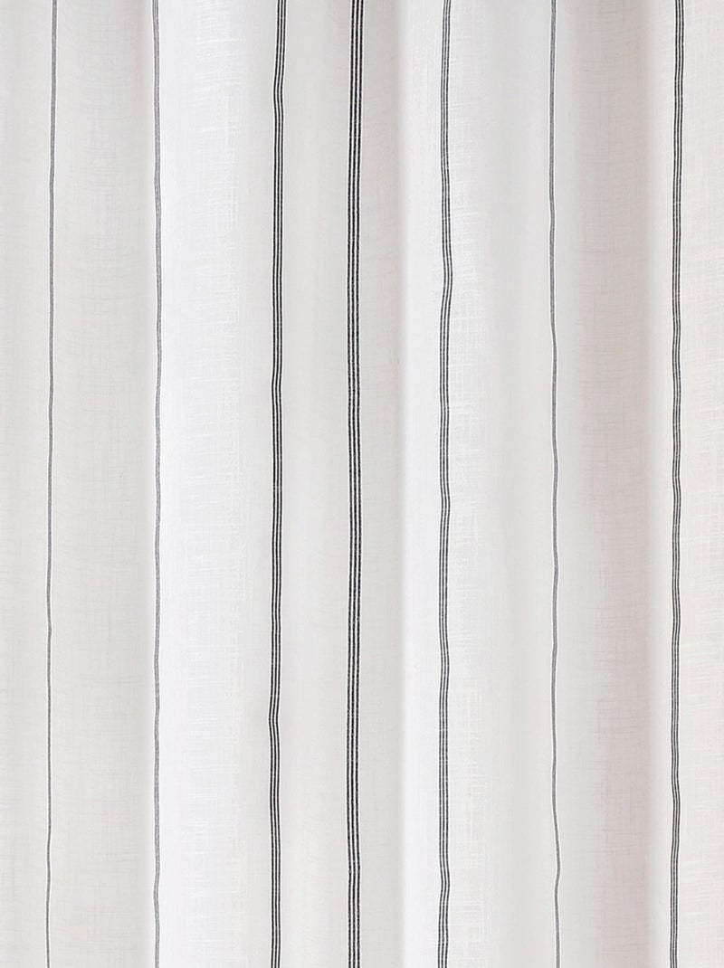 Véu com finas riscas pretas Branco sujo - Kiabi