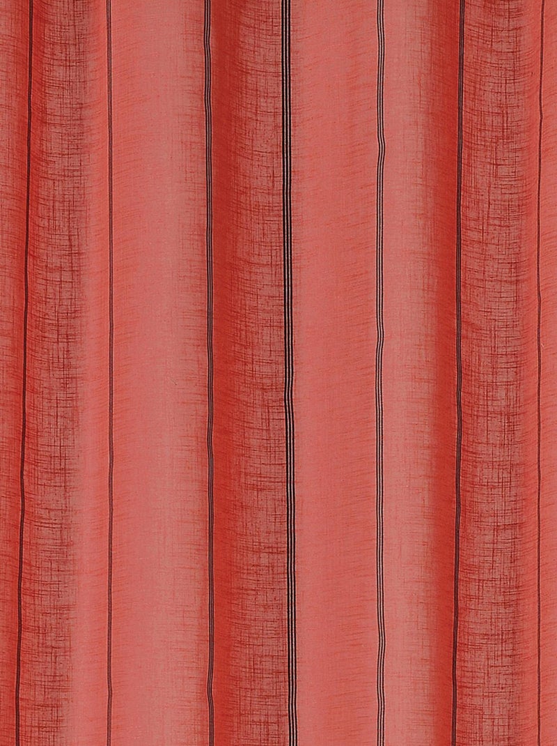 Véu com finas riscas pretas Laranja-coral - Kiabi