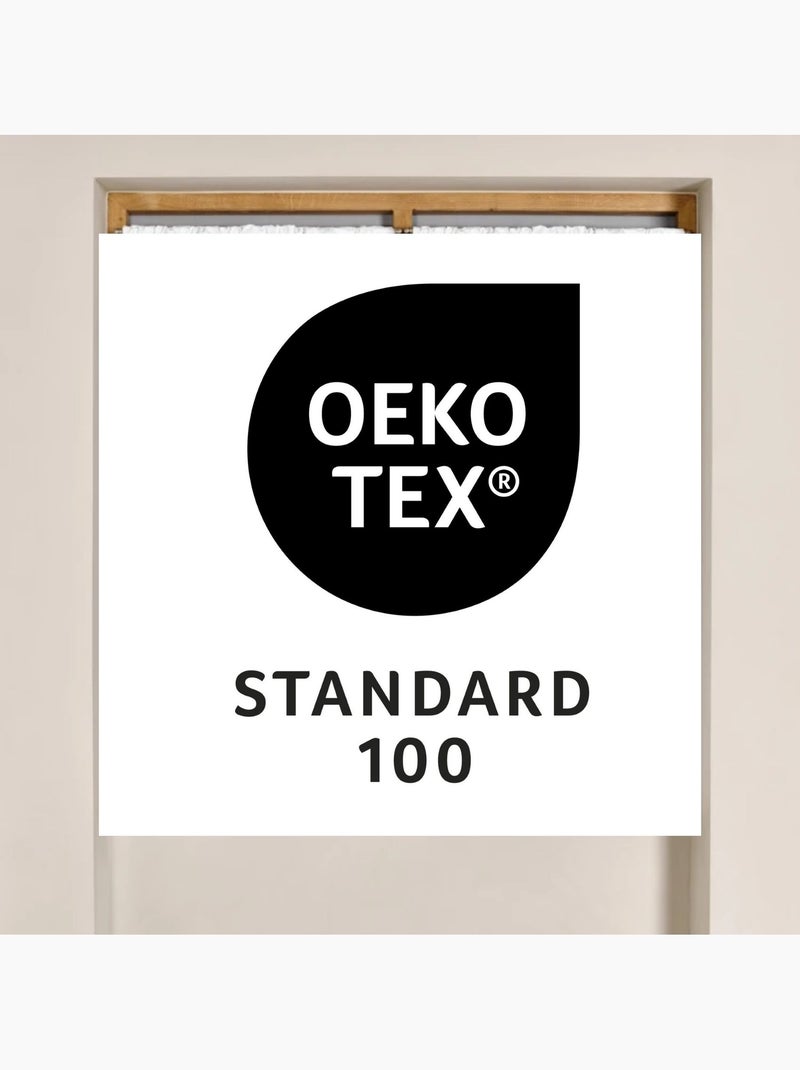 Vidro 100 % opaco e térmico com presilhas integradas Branco - Kiabi