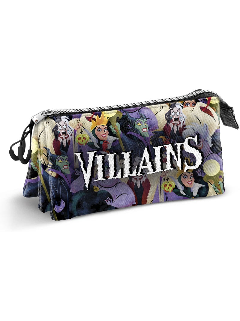 Vilãs da Disney Evil Estojo Triplo, Multicolorido Multicolorido - Kiabi