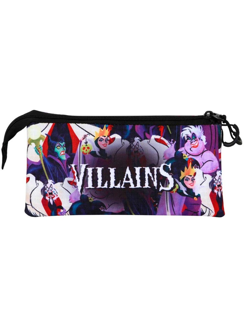 Vilãs da Disney Evil Estojo Triplo, Multicolorido Multicolorido - Kiabi