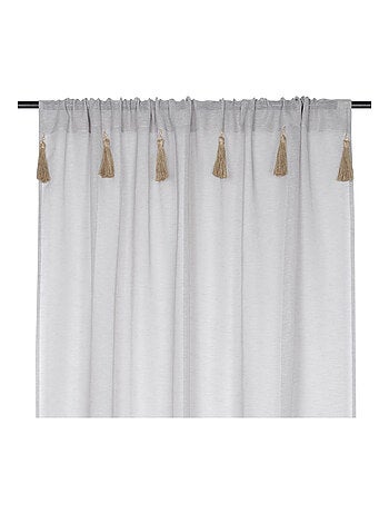 Voile boémio com borlas de juta