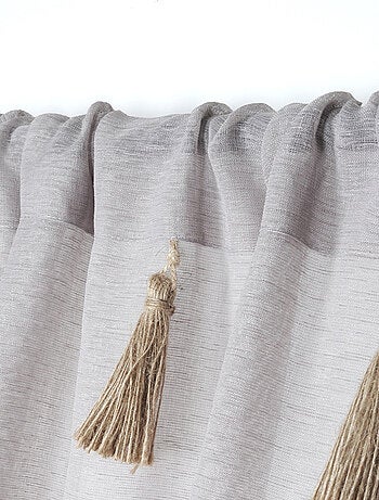 Voile boémio com borlas de juta