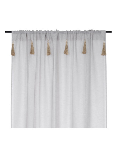 Voile boémio com borlas de juta - Kiabi