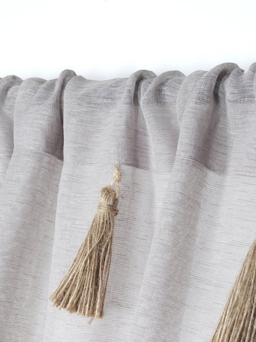 Voile boémio com borlas de juta - Kiabi