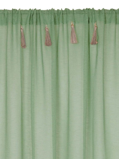 Voile boémio com borlas de juta - Kiabi