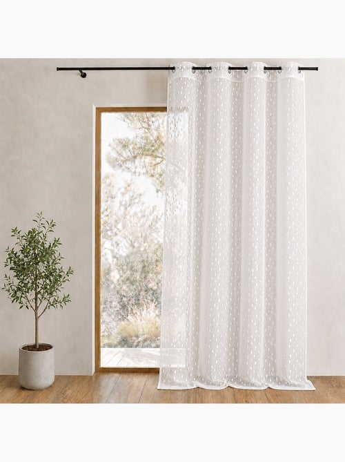 Voile de organza bordado com estampados de fantasia - Kiabi