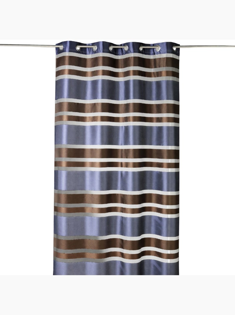 Voile de organza colorido com riscas horizontais Azul - Kiabi