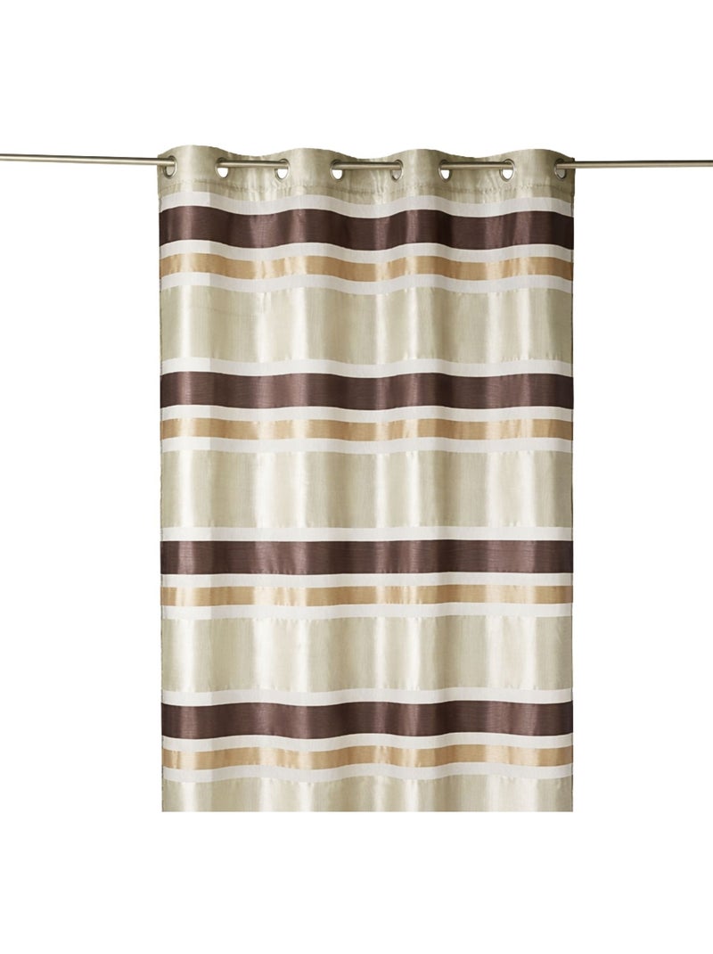 Voile de organza colorido com riscas horizontais Bege - Kiabi