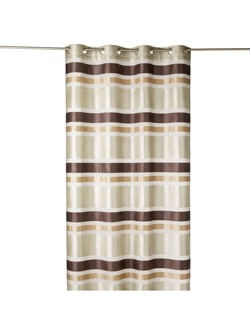 Voile de organza colorido com riscas horizontais Bege - Kiabi