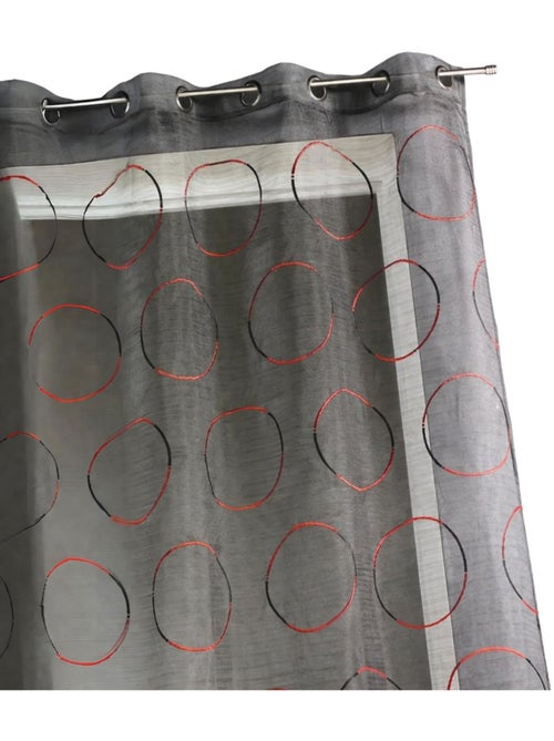 Voile de organza com círculos bordados - Kiabi Voile de organza com círculos bordados - Kiabi