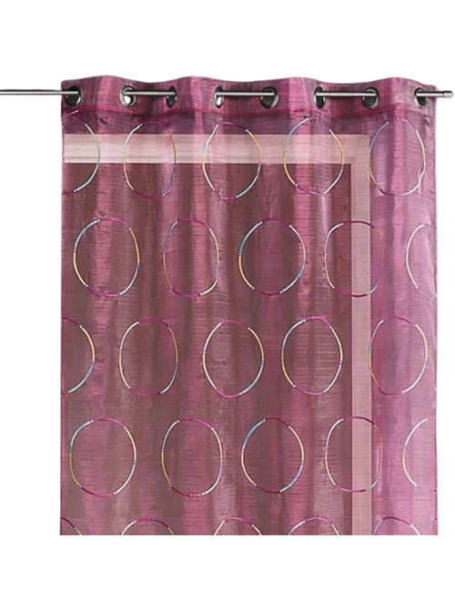 Voile de organza com círculos bordados - Kiabi Voile de organza com círculos bordados - Kiabi