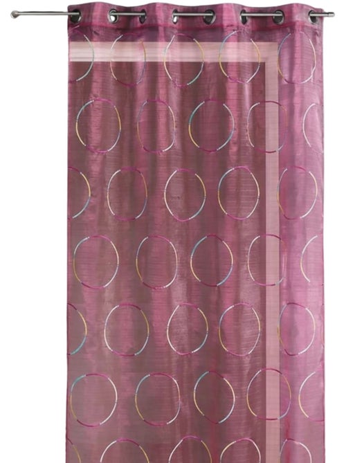 Voile de organza com círculos bordados - Kiabi Voile de organza com círculos bordados - Kiabi