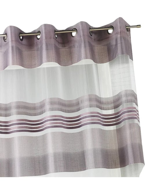Voile de organza com riscas horizontais tecidas - Kiabi