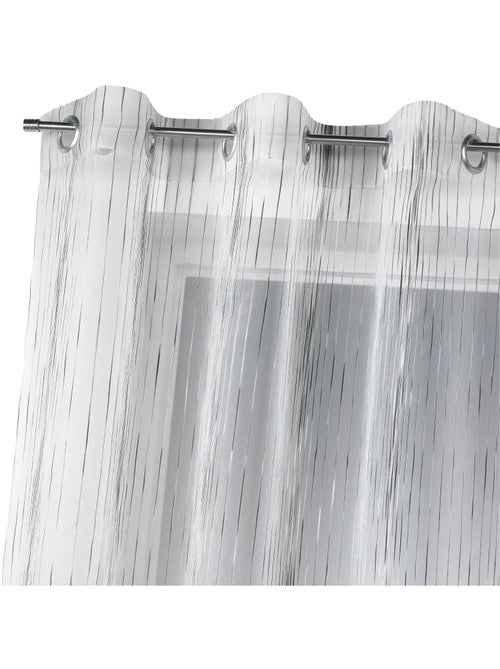 Voile de organza com riscas verticais tecidas - Kiabi