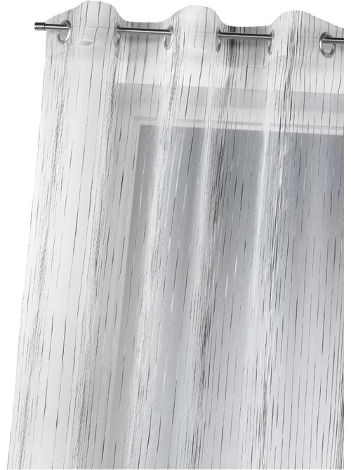 Voile de organza com riscas verticais tecidas - Kiabi