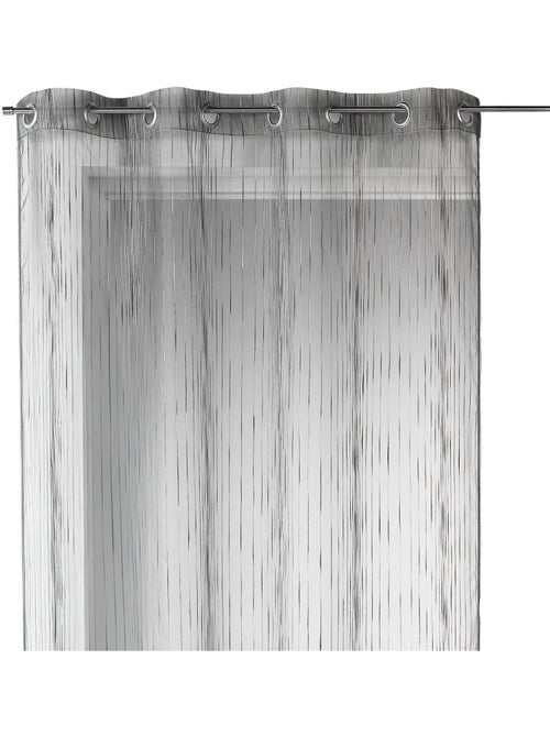 Voile de organza com riscas verticais tecidas - Kiabi