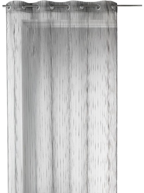 Voile de organza com riscas verticais tecidas - Kiabi