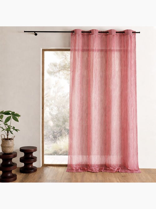 Voile de organza com riscas verticais tecidas - Kiabi