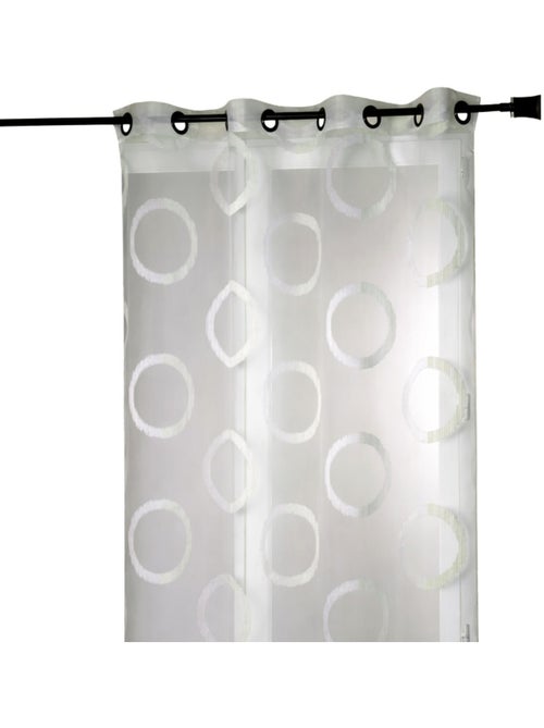 Voile de organza jacquard com padrão redondo - Kiabi