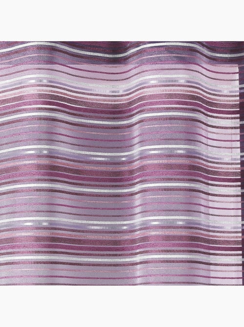 Voile de organza tecido às riscas horizontais com ilhós - Kiabi