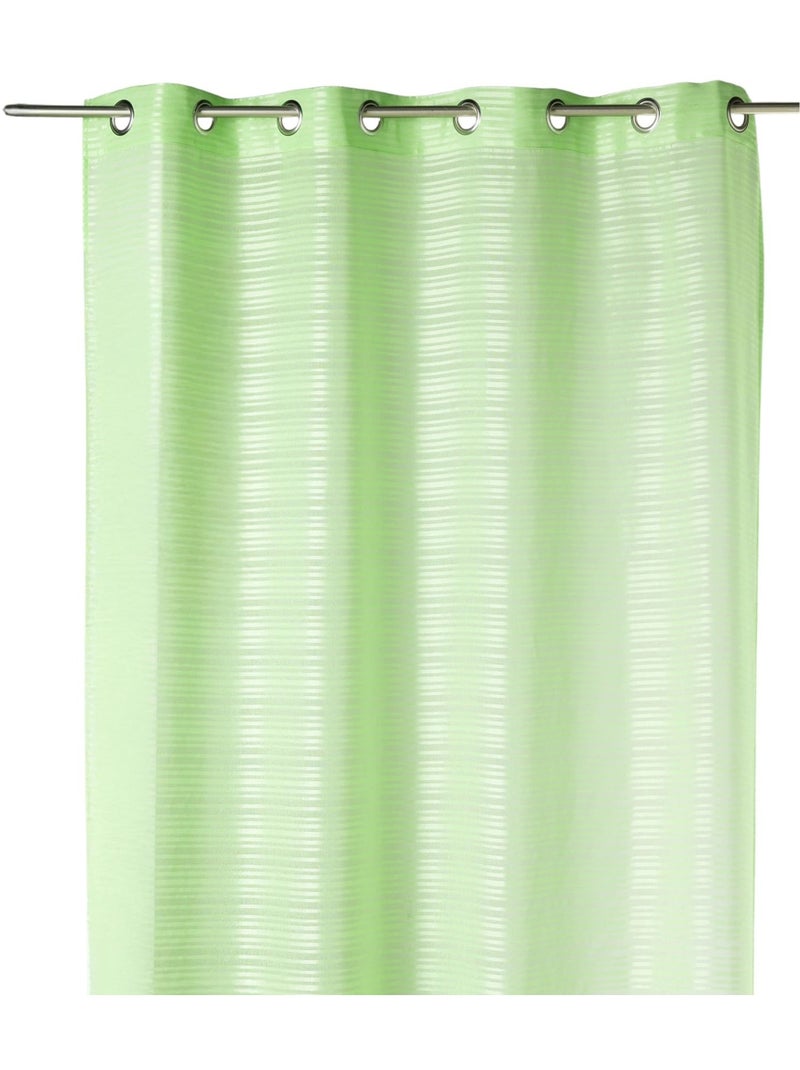 Voile de riscas horizontais tom sobre tom Verde tília - Kiabi
