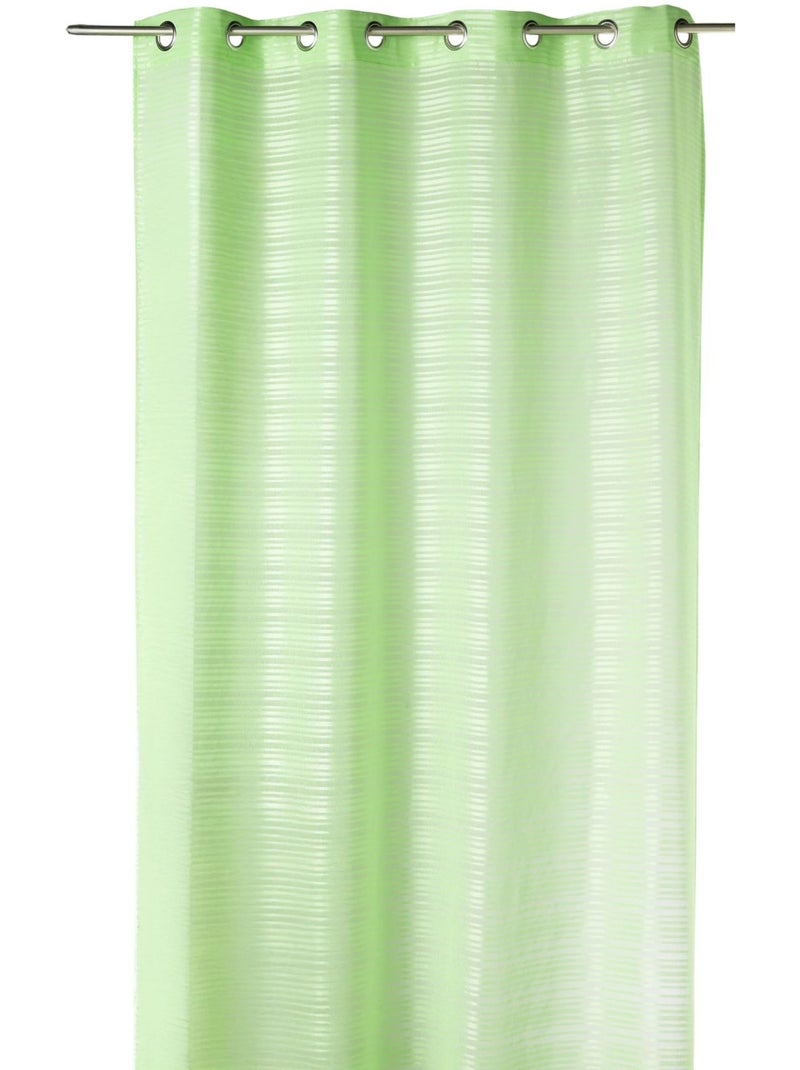 Voile de riscas horizontais tom sobre tom Verde tília - Kiabi