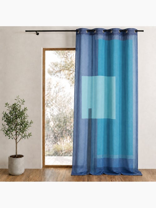 Voile estampado com motivos gráficos - Kiabi