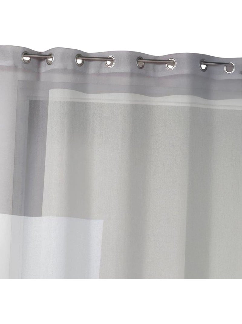 Voile estampado com motivos gráficos Bege - Kiabi