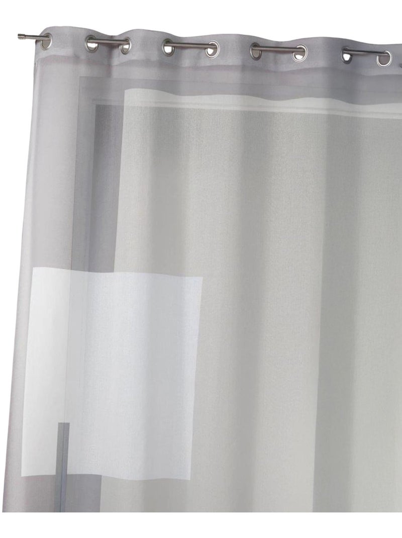 Voile estampado com motivos gráficos Bege - Kiabi