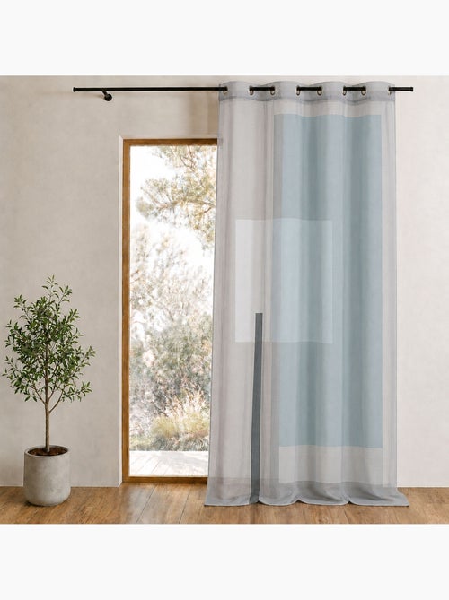 Voile estampado com motivos gráficos - Kiabi
